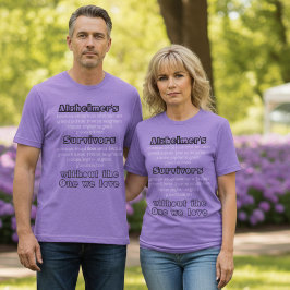 ALZ Purple Alzheimers Disease Awareness Survivors Tri-Blend Shirt