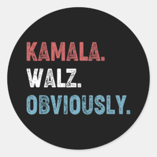 Alzheimer 2024 Harris Waltz 2024 Electi Runder Aufkleber