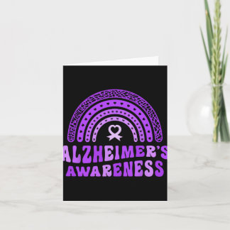 Alzheimer's Bewusstsein Niedlicher Lila Elefan Karte