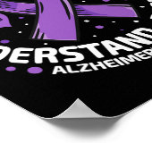 Alzheimer&#39;s Sensibilisierungsmaßnahmen Ende Al Poster (Ecke)