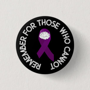 Alzheimer-Aufklärung Erinnern Für Diejenigen, Die  Button