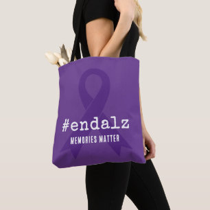 Alzheimer Aufklärungs Hashtag Stoppt Alzheimer Tasche