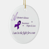 Alzheimer Bewusstsein Foto-Verzierung Keramik Ornament (Rechts)