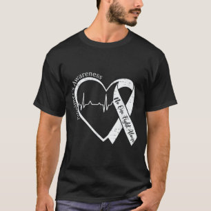 Alzheimer-Bewusstsein Herz-Schleife lila Demenz T-Shirt