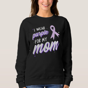 Alzheimer-Bewusstsein Ich trage Lila für meine Mut Sweatshirt