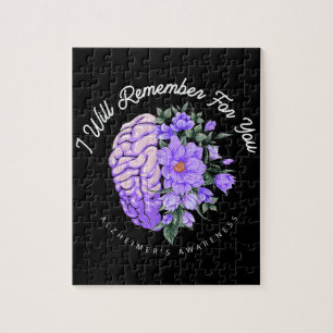 Alzheimer-Bewusstsein Ich werde mich für dich erin Puzzle