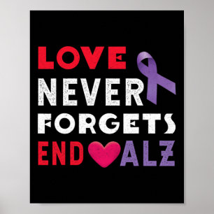 Alzheimer-Bewusstsein niemals beenden  Poster