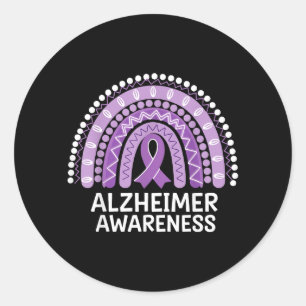 Alzheimer-Bewusstsein Runder Aufkleber