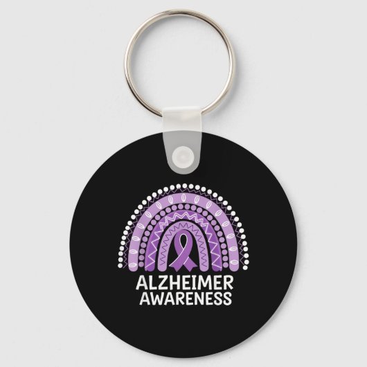 Alzheimer-Bewusstsein Schlüsselanhänger (Vorderseite)