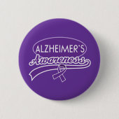 Alzheimer Bewusstseins-Band Button (Vorderseite)