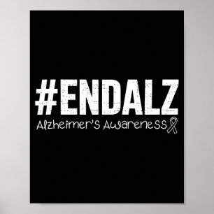 Alzheimer-Bewusstseins-Schleife lila Demenz Mama Poster