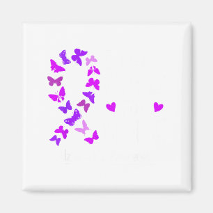 Alzheimer-Bewusstseins-Schleife Schmetterling Lila Magnet