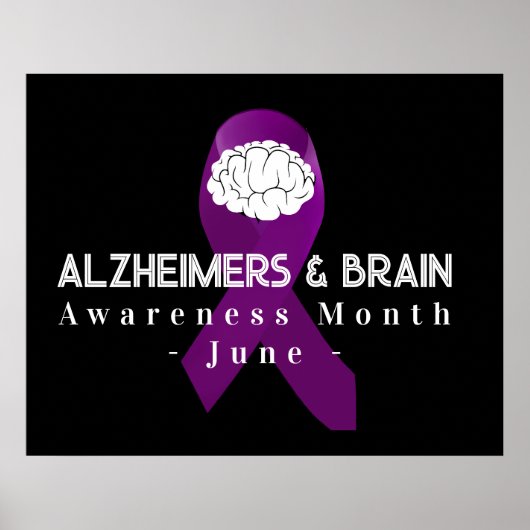 Alzheimer & Brain Awareness Month June 2024 Poster (Vorne)