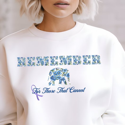 Alzheimer-Demenz-Bewusstsein, lila Band Sweatshirt