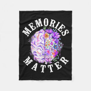 Alzheimer-Demenz-Bewusstseinsunterstützung Vintage Fleecedecke