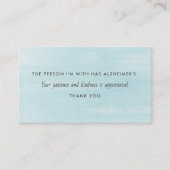 Alzheimer Demenz Patienteninformation Visitenkarte (Vorderseite)