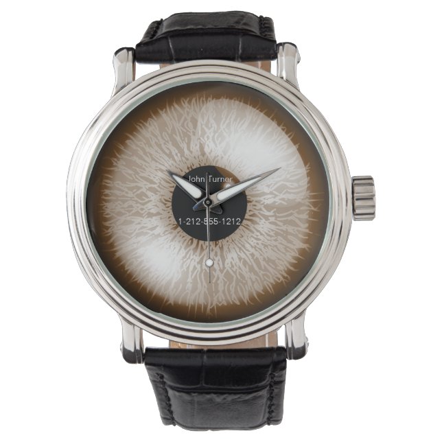 Alzheimer-Demenz - Sicherheit älterer Menschen Armbanduhr (Vorderseite)