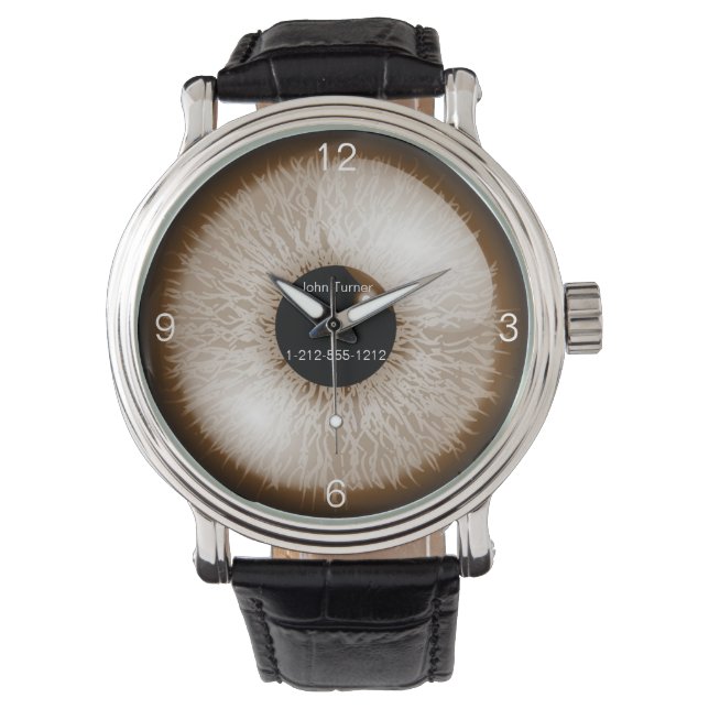 Alzheimer-Demenz - Sicherheit älterer Menschen Armbanduhr (Vorderseite)