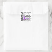 Alzheimer Disease Caregivers Collage Runder Aufkleber (Tasche)