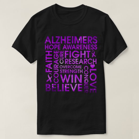 Alzheimer Disease Support Walk, Alzheimer Disease T-Shirt (Design vorne)