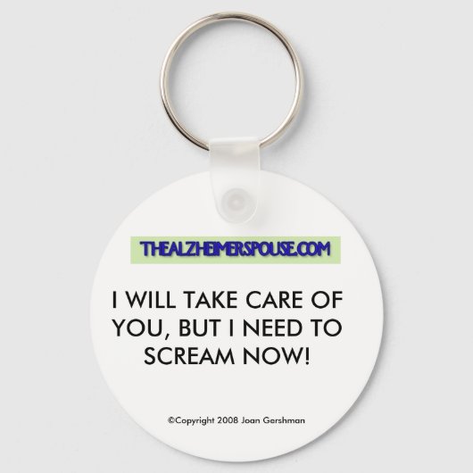 Alzheimer Ehepartner Schlüsselkette - Spaß Schlüsselanhänger (Vorderseite)