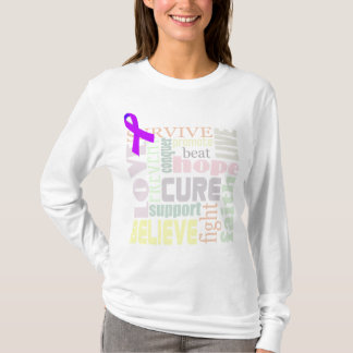 Alzheimer Inspirational Wort-langes Hülsen-Shirt T-Shirt