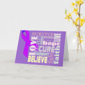 Alzheimer inspirierend Wörter Karte (Gelbe Blume)