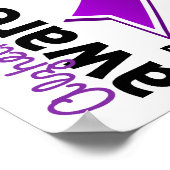 Alzheimer-Krankheit Bewusstsein 5 Poster (Ecke)