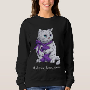 Alzheimer-Krankheit Bewusstseinsmonat Lila Band  Sweatshirt