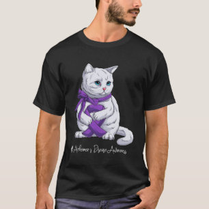 Alzheimer-Krankheit Bewusstseinsmonat Lila Band T-Shirt