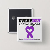 Alzheimer-Krankheit Jeden Tag verzeihe ich meinen  Button (Vorne & Hinten)