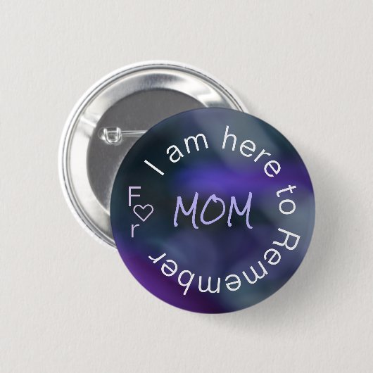 Alzheimer-Krankheit Sensibilisierung für Lila Butt Button (Vorne & Hinten)