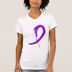Alzheimer Krankheits-lila Band A4 T-Shirt