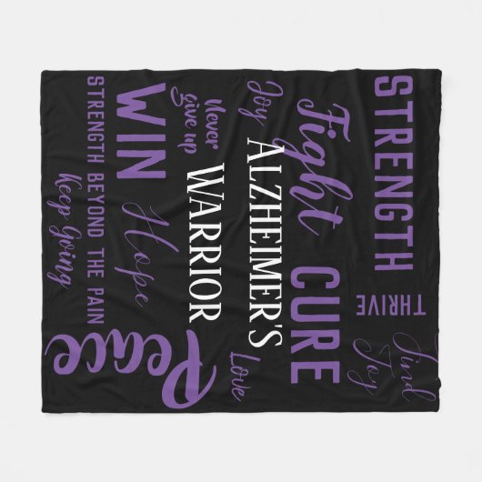 Alzheimer Kriegersdecke Fleecedecke (Vorderseite (Horizontal))