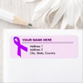 Alzheimer-Lila Rücksendeadressen-Aufkleber (Insitu)