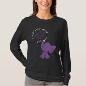 Alzheimer Monat I Endalz Purple Bow Elephant 1 T-Shirt (Vorderseite)