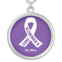 Alzheimer-Ribbon auf Lila