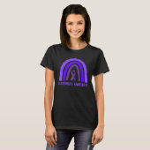 Alzheimer s Awareness Month Rainbow  Purple Ribbon T-Shirt (Vorne ganz)