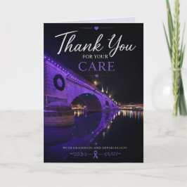 Alzheimer’s Dementia Awareness Purple Dankeskarte