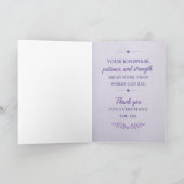 Alzheimer’s Dementia Awareness Purple Dankeskarte (Innenseite)