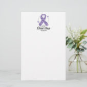 Alzheimer-Schleife Briefpapier (Stehend Vorderseite)