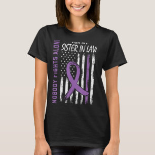 Alzheimer, Schwester des Gesetzes, Warnflagge Deme T-Shirt