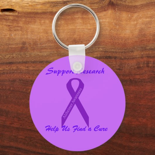 Alzheimer-Support-Schlüsselanhänger Schlüsselanhänger (Vorderseite)