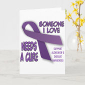 Alzheimer Unterstützung Karte (Gelbe Blume)