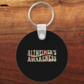 Alzheimerheimer-Bewusstsein Schlüsselanhänger (Vorderseite)