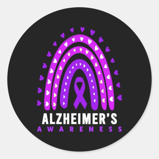 - Alzheimerheimer-Krankheit - Heimer-Bewusstsein Runder Aufkleber (Vorderseite)