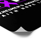 Alzheimerheimer's Awareness - Warrior Heimer's Awa Poster (Ecke)