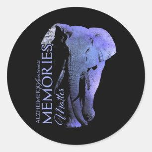 Alzheimerheimers und Sensibilisierung Runder Aufkleber