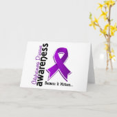 Alzheimerkrankheit-Bewusstsein 5 Karte (Gelbe Blume)