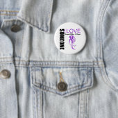 Alzheimerkrankheit Jemand, der in der Liebe Wings Button (Beispiel)
